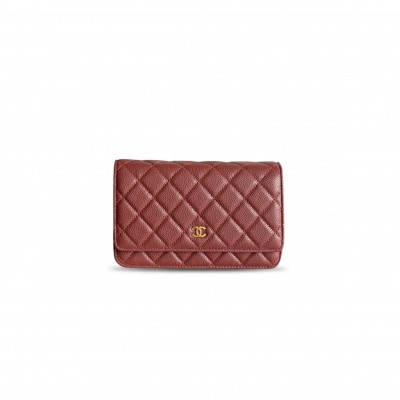 CHANEL CAVIAR QUILTED WALLET ON CHAIN WOC AP0250 (19*13*3cm) 